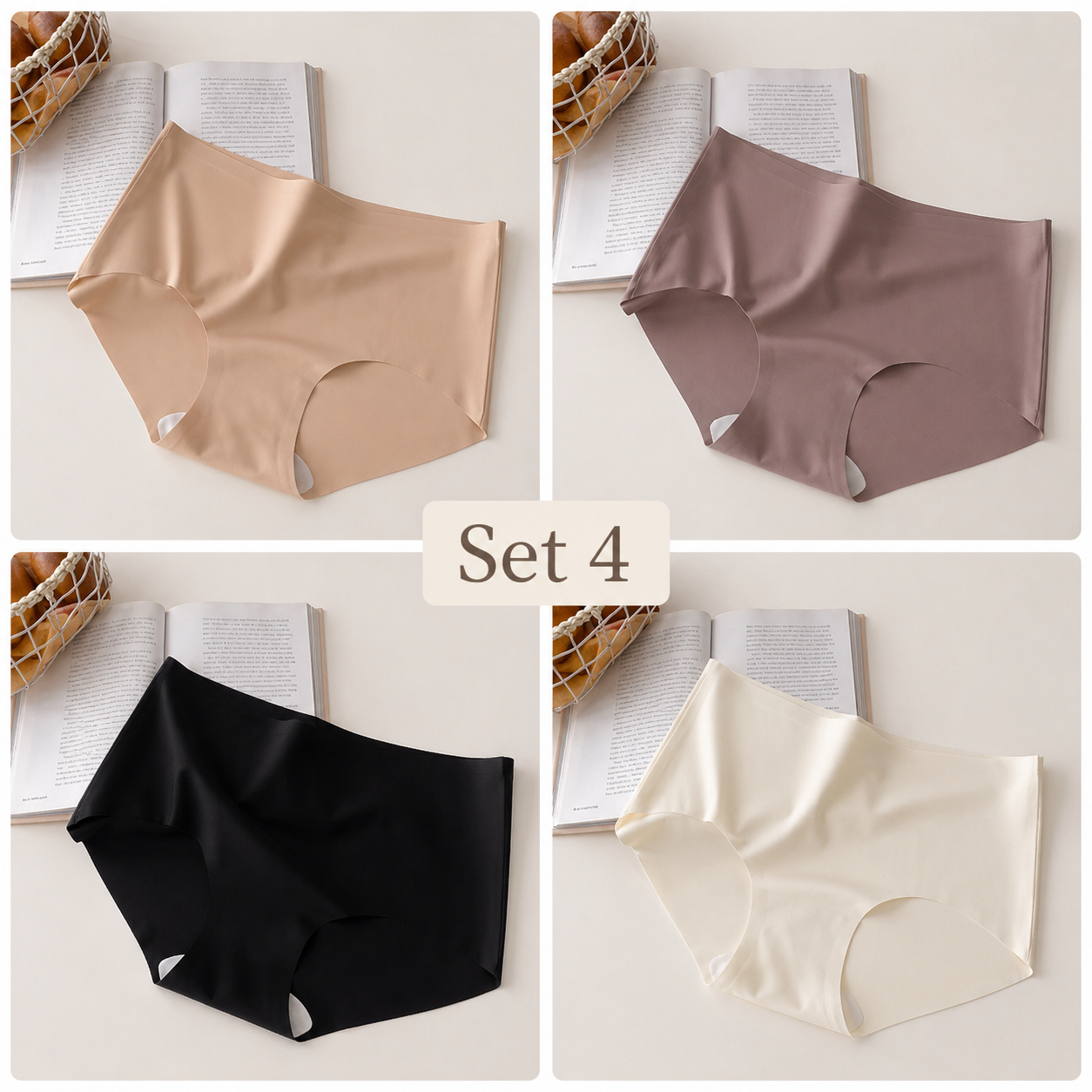 4 Pack Smooth-Fit Seamless Panty