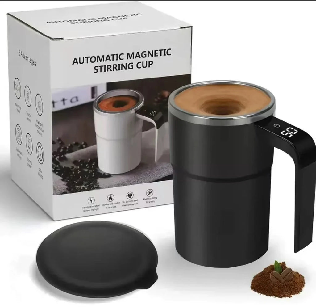Self-Stirring Coffee Mug – Automatic Mixing, Zero Effort
